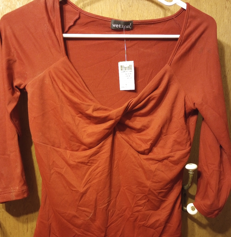 Wet Seal tie front detail blouse